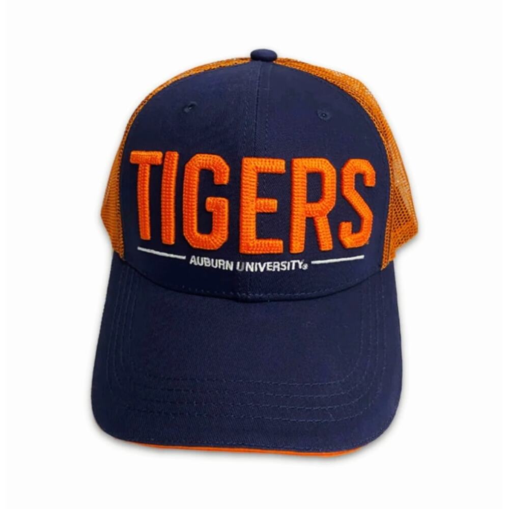 Auburn Tigers Rope Stitch‎ Trucker Snapback Hat Great State Clothing Co.